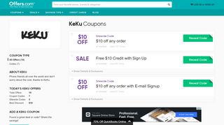 
                            10. KeKu Coupons & Promo Codes 2019: $10 off