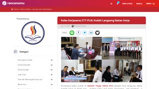 
                            13. Kelas Kerjasama STT-PLN: Kuliah Langsung Ikatan Kerja ...