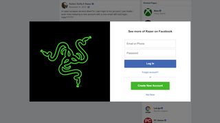 
                            7. Kelton Duffy - Is razer synapse servers down?a i cant... | Facebook