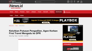 
                            13. Keluhkan Putusan Pengadilan, Agen Korban First Travel Mengadu ke ...