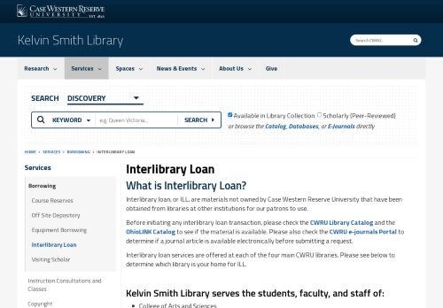 
                            12. Kelvin Smith Library: Login