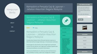 
                            5. Kemaskini e-Penyata Gaji & Laporan – Jabatan Akauntan ...