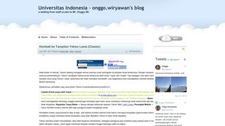 
                            8. Kembali ke Tampilan Yahoo Lama (Classic) « Universitas Indonesia ...