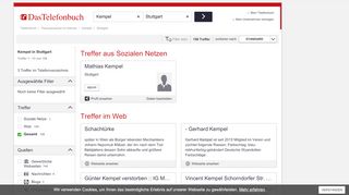 
                            11. Kempel aus Stuttgart in der Personensuche von Das Telefonbuch