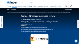 
                            11. Kemper Direct car insurance review February 2019 | finder.com