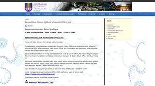 
                            1. Kemudahan Sistem Aplikasi Microsoft Office 365 - UiTM Kedah