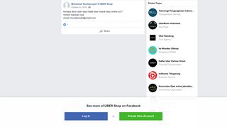 
                            7. kenapa akun uber saya tidak bisa masuk... - Muhamad Nurdiansyah ...