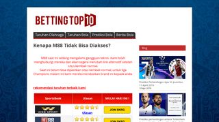 
                            6. Kenapa M88 Tidak Bisa Diakses? - Bettingtop10 Indonesia