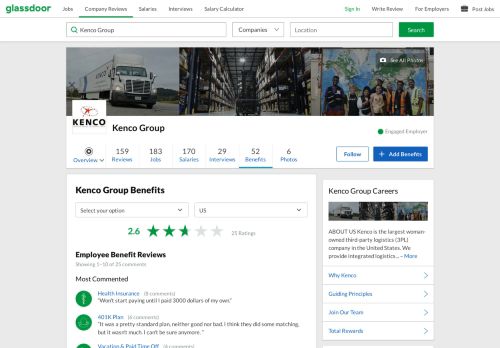 
                            10. Kenco Group Employee Benefits and Perks | Glassdoor