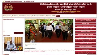 
                            10. Kendriya Vidyalaya IISC :: Home Page