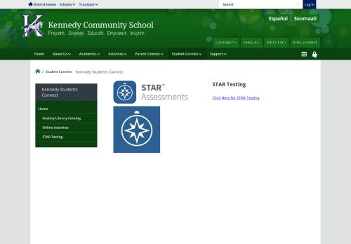 
                            9. Kennedy Students Connect / STAR & AR Testing