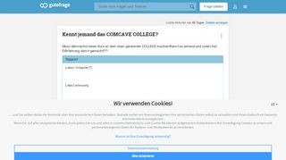 
                            13. Kennt jemand das COMCAVE COLLEGE? (Kurs) - Gutefrage