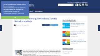 
                            10. Kennwort-Erinnerung in Windows 7 und 8 lässt sich auslesen › Dr ...