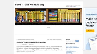 
                            1. Kennwort für Windows XP-Mode verloren | Borns IT- und Windows-Blog