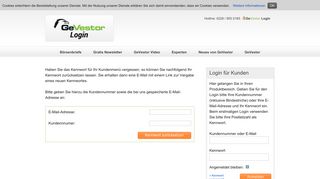 
                            2. Kennwort vergessen? - GeVestor Login