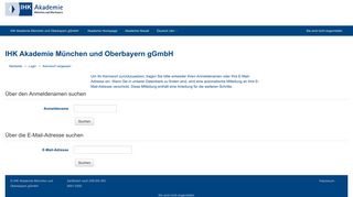 
                            2. Kennwort vergessen - München - IHK Akademie München und ...