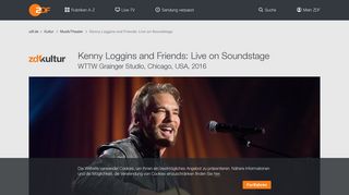 
                            6. Kenny Loggins and Friends: Live on Soundstage - ZDFmediathek