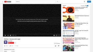 
                            7. Kentico - Access and Login - YouTube