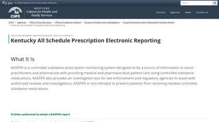 
                            2. Kentucky All Schedule Prescription Electronic Reporting - Cabinet for ...