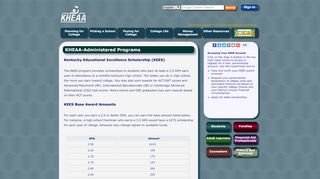 
                            3. Kentucky Educational Excellence Scholarship (KEES) - KHEAA