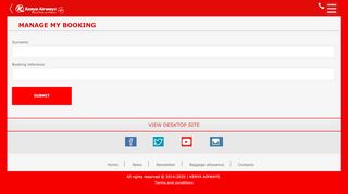 
                            9. Kenya Airways | Manage Flight Booking