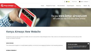 
                            10. Kenya Airways New Website