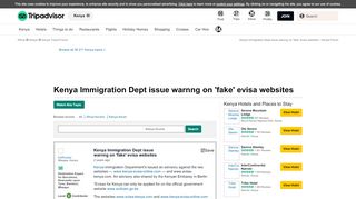 
                            11. Kenya Immigration Dept issue warnng on 'fake' evisa websites ...