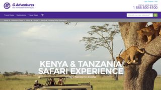 
                            8. Kenya & Tanzania Safari Experience in Kenya, Africa - G Adventures