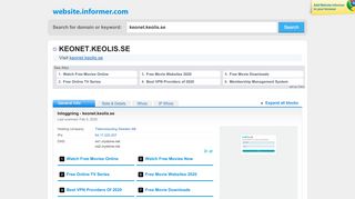 
                            12. keonet.keolis.se at WI. Inloggning - keonet.keolis.se - Website Informer