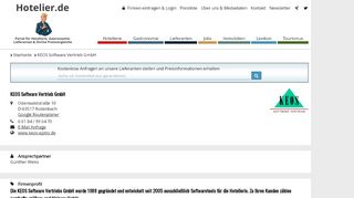 
                            4. KEOS Software Vertrieb GmbH | hotelier.de