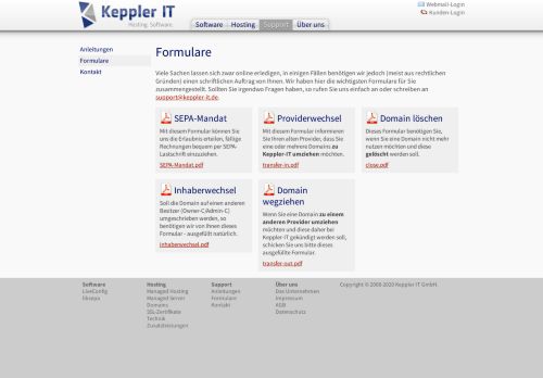 
                            10. Keppler IT GmbH - Formulare