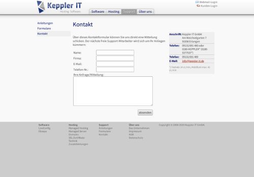 
                            3. Keppler IT GmbH - Kontakt