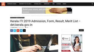 
                            3. Kerala ITI 2018 Admission, Form, Result, Merit List – det.kerala.gov.in ...