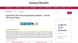 
                            13. Kerala PSC One Time Registration - KPSC Thulasi Login ...