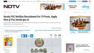 
                            4. Kerala Public Service Commission PSC: Recruitment For 79 Posts ...