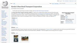 
                            7. Kerala Urban Road Transport Corporation - Wikipedia