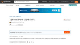 
                            12. Kerio connect client error. - Email Servers - Spiceworks Community