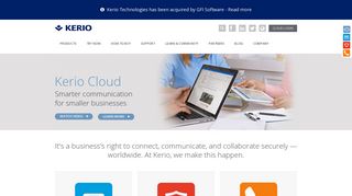 
                            6. Kerio Technologies: Kerio | Secure Business Collaboration | Home