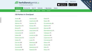 
                            7. Kerkdienstgemist.nl - 128 Kerken in Overijssel