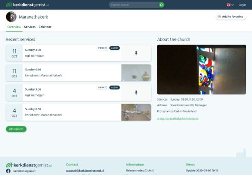 
                            12. Kerkdienstgemist.nl - Maranathakerk