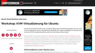 
                            8. Kernel Virtual Machine unter Linux: Workshop: KVM-Virtualisierung ...