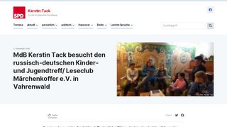 
                            9. Kerstin Tack Für Sie im Deutschen Bundestag - MdB Kerstin Tack ...