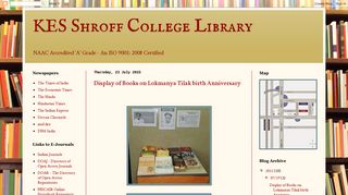 
                            3. KES Shroff College Library