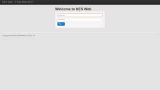 
                            1. KES Web | Login