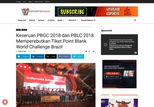 
                            11. Keseruan PBGC 2018 dan PBLC 2018 - Esportsnesia