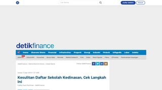 
                            9. Kesulitan Daftar Sekolah Kedinasan, Cek Langkah Ini - Detik Finance