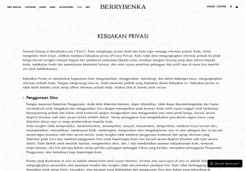 
                            9. Ketentuan Privasi - Berrybenka.com