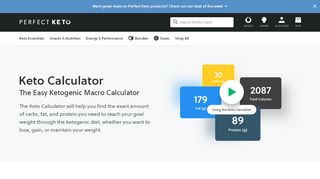 
                            7. Keto Calculator: The Easy Ketogenic Macro Calculator - Perfect Keto