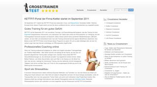 
                            8. KETTFIT-Portal Kettler Crosstrainer Test Ergometer