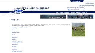 
                            10. Keuka Lake Association Association Wildlife & Nature